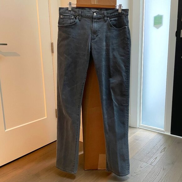 Citizens of Humanity Core 5 Pocket Distressed Cotton Poly Denim Jeans Grey Sz 33 - Picture 1 of 14